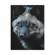 Silver Fox Velvet Portrait Wall Art & Canvas Print