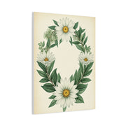 Floral Wreath Illustration Wall Art & Canvas Prints