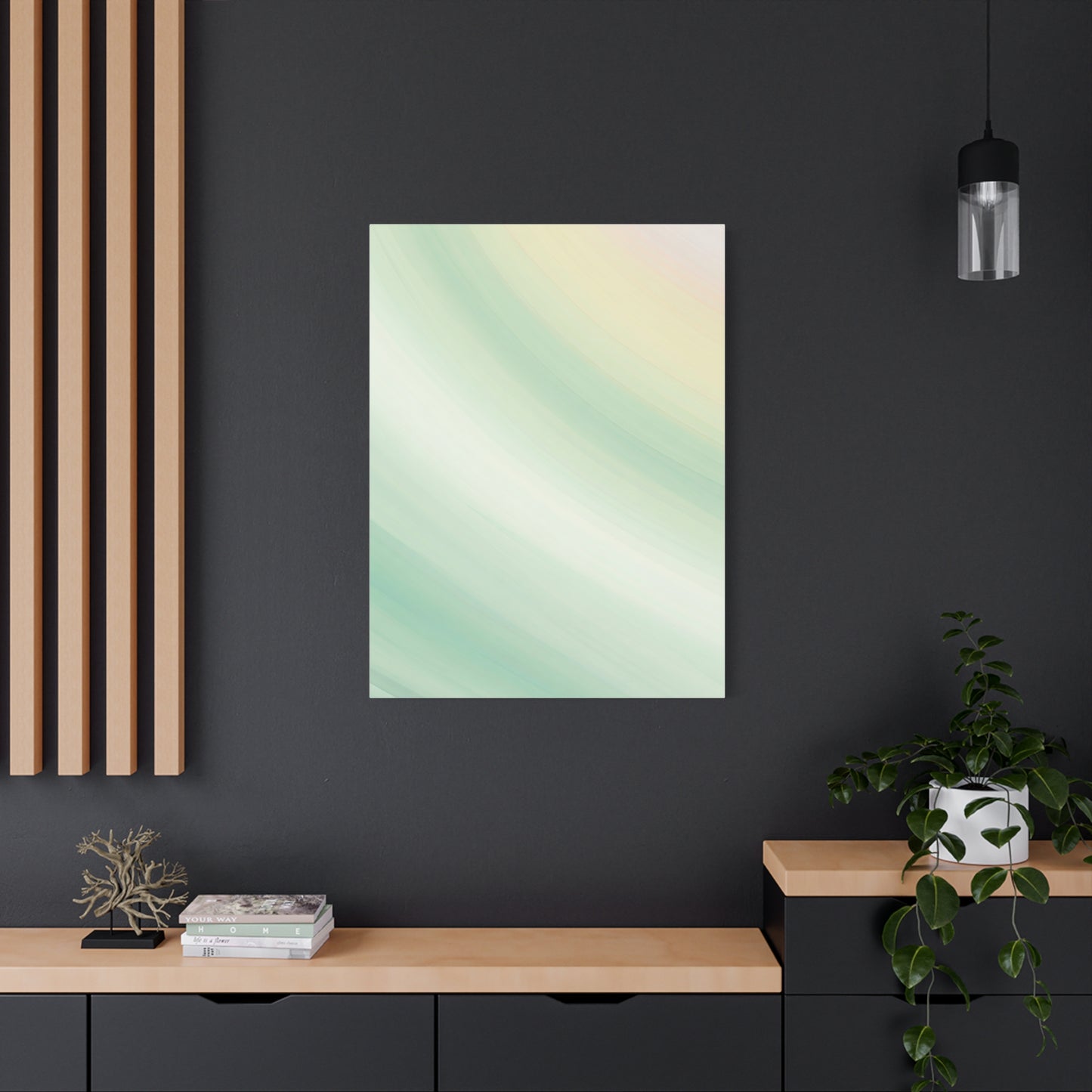 Soft Sage Gradient Flow Wall Art & Canvas Prints