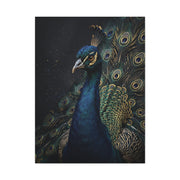 Dark Luxury Peacock Portrait Wall Art & Canvas Print