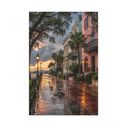 Charleston Battery District After Rain Wall Art & Canvas Print