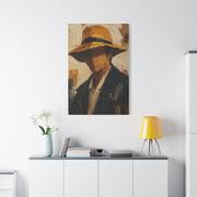 Faceless Impasto Figure Portrait Wall Art & Canvas Print