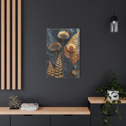 Golden Botanical Relief Composition Wall Art & Canvas Print