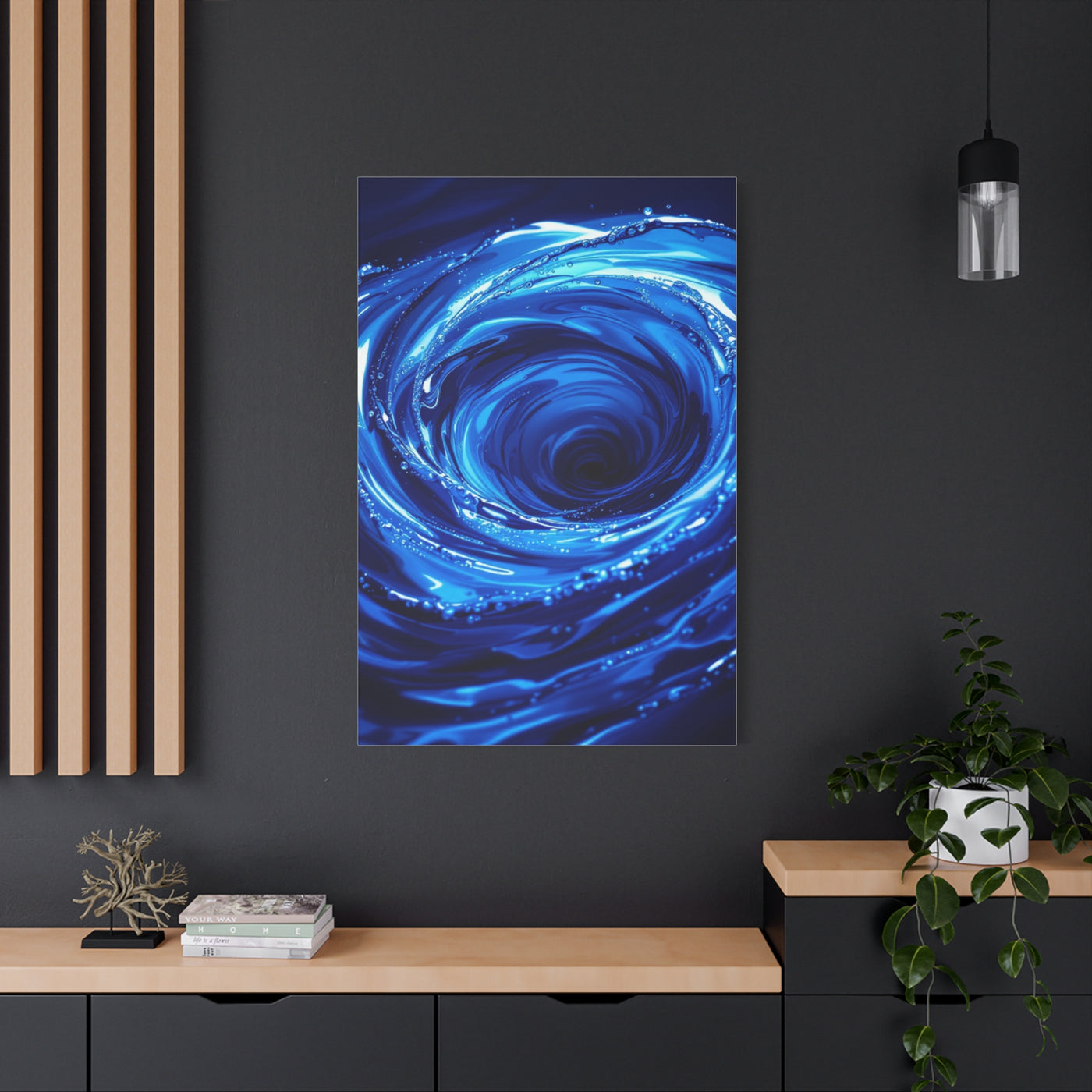 Blue Ocean Whirlpool Vortex Wall Art & Canvas Prints