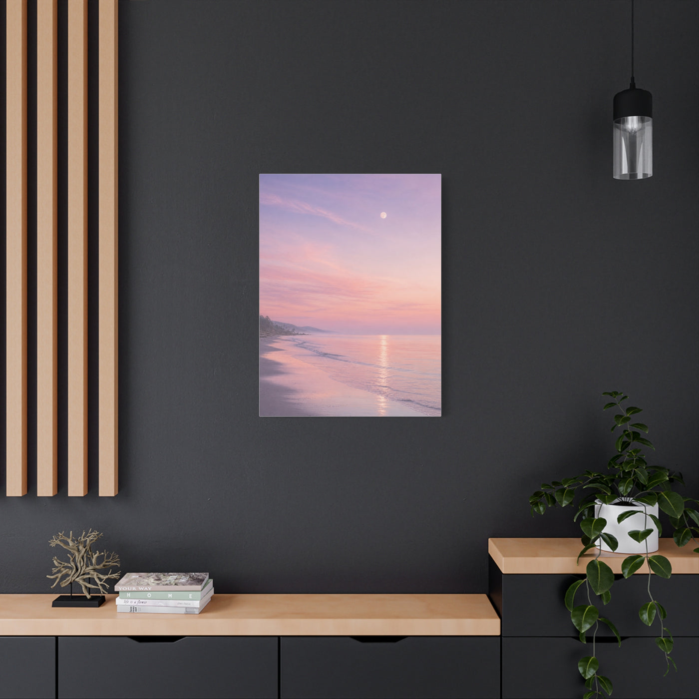 Pastel Dusk Shoreline Wall Art & Canvas Print