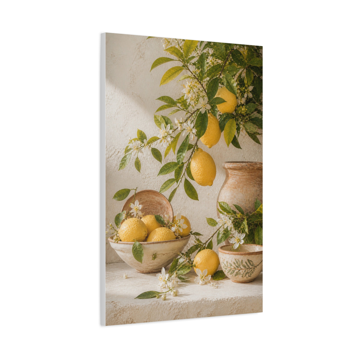 Mediterranean Citrus Botanical Still Life Wall Art & Canvas Print