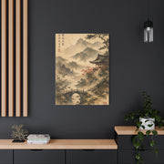 Kyoto Mountain Temple Tranquility Scene Wall Art & Canvas Print