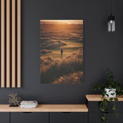 Scottish Links Golfer Sunrise Wall Art & Canvas Print