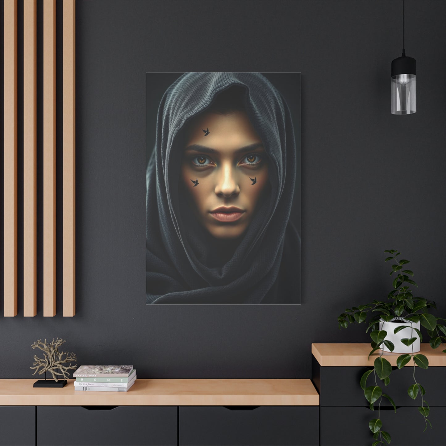 Supreme Black & Beige Art Beautiful Collection Wall Art & Canvas Print