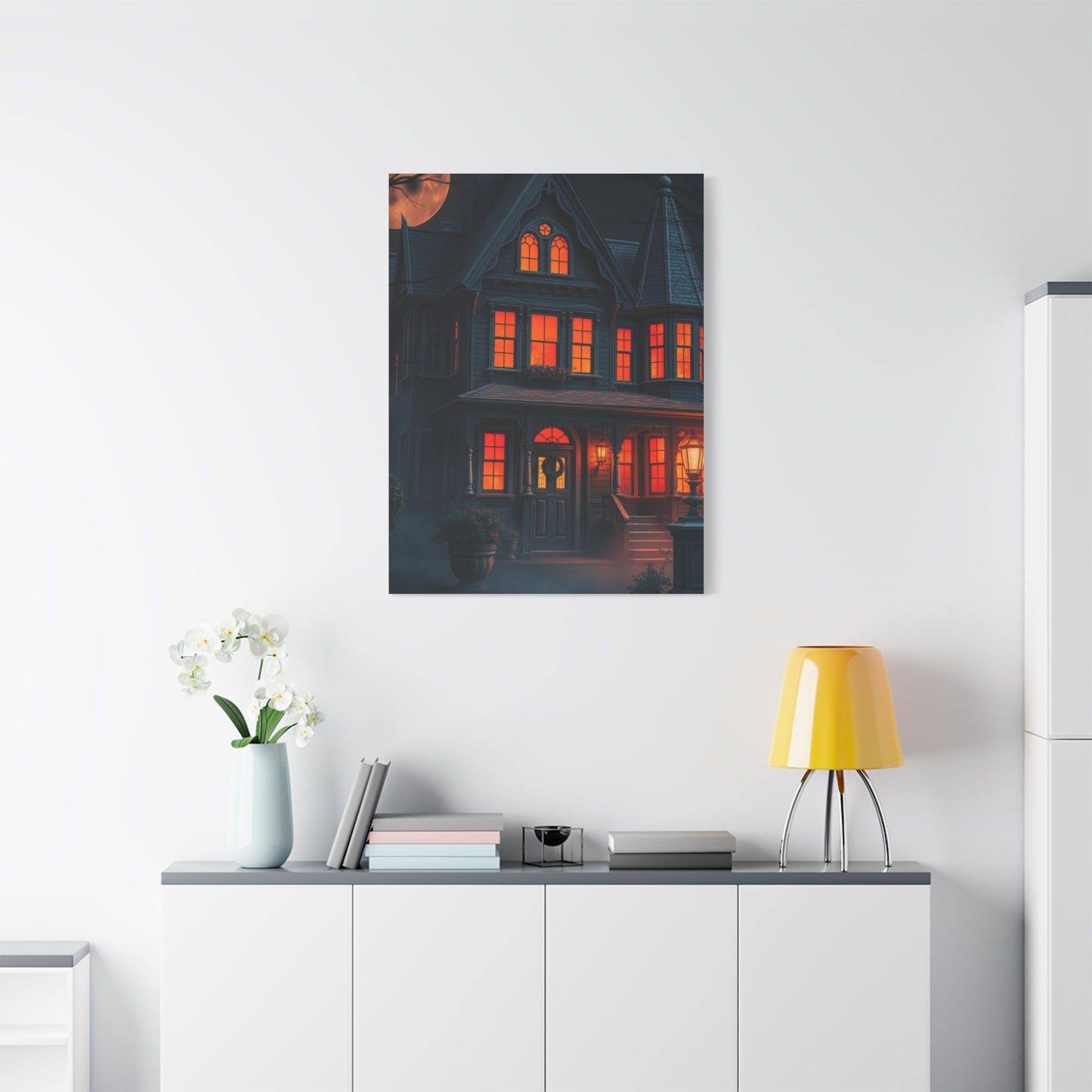Haunted House Art Luxury Canvas Wall Art & Canvas Print