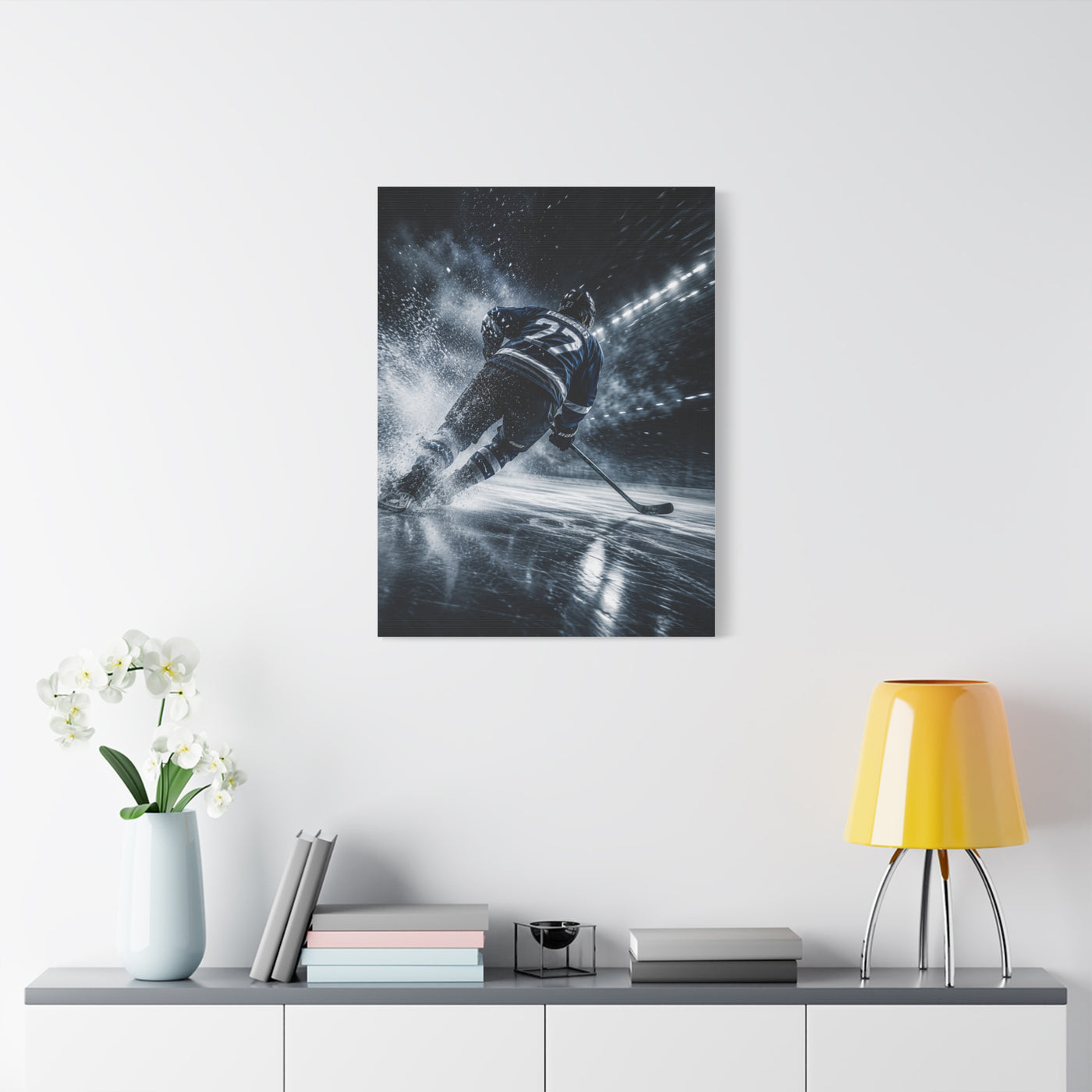 Ice Velocity Hockey Sports Wall Art & Canvas Print