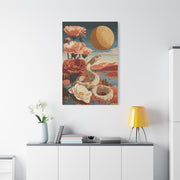 Celestial Desert Snake Folk Wall Art & Canvas Print