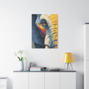 Expressive Oil Impasto Elephant Close-Up Wall Art & Canvas Print