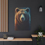 Warm & Cool Contrast Grizzly Portrait Wall Art & Canvas Prints