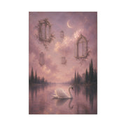 Surreal Swan & Floating Windows Dreamscape Wall Art & Canvas Print