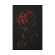 Dark Crimson Rose Still Life Wall Art & Canvas Print