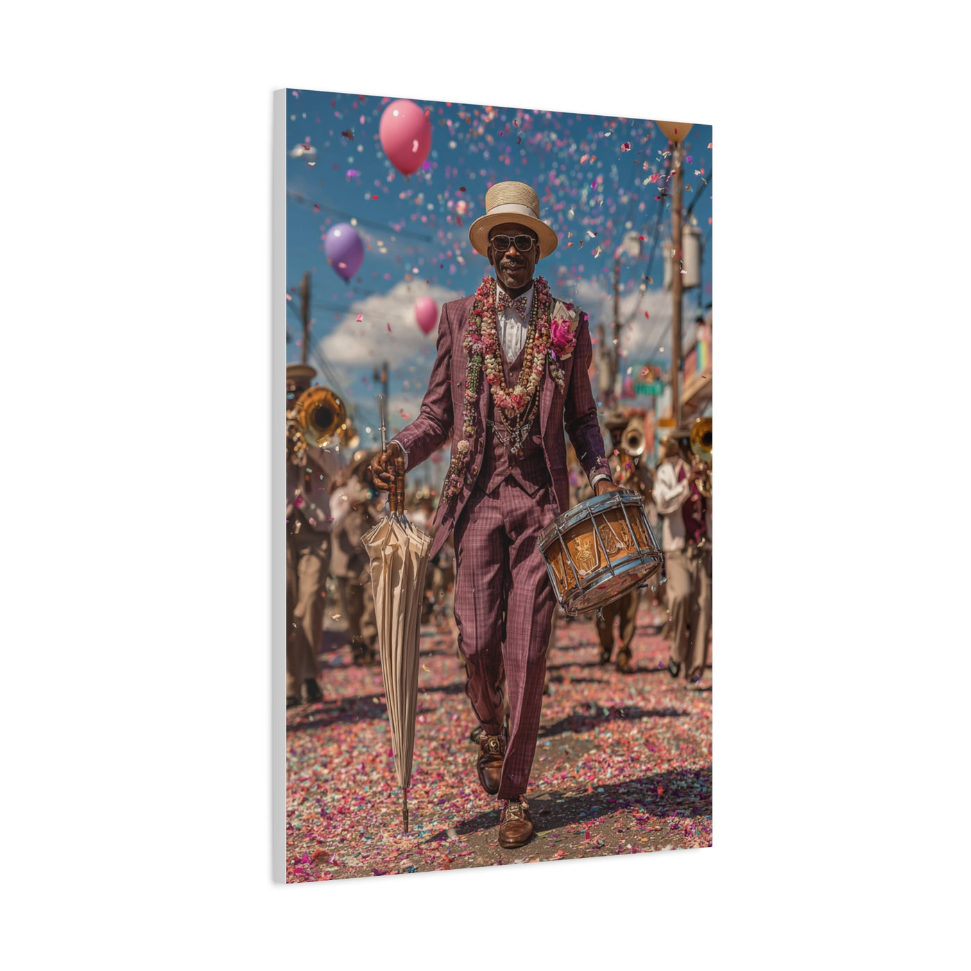 Second Line Parade Celebration Wall Art & Canvas Print