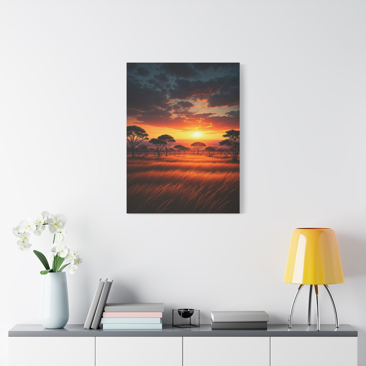 Firelight Savanna Evening Wall Art & Canvas Prints