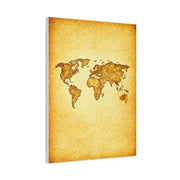 Sepia Continent Map Wall Art & Canvas Prints