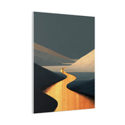 Minimal Gold Desert Horizon Wall Art & Canvas Print