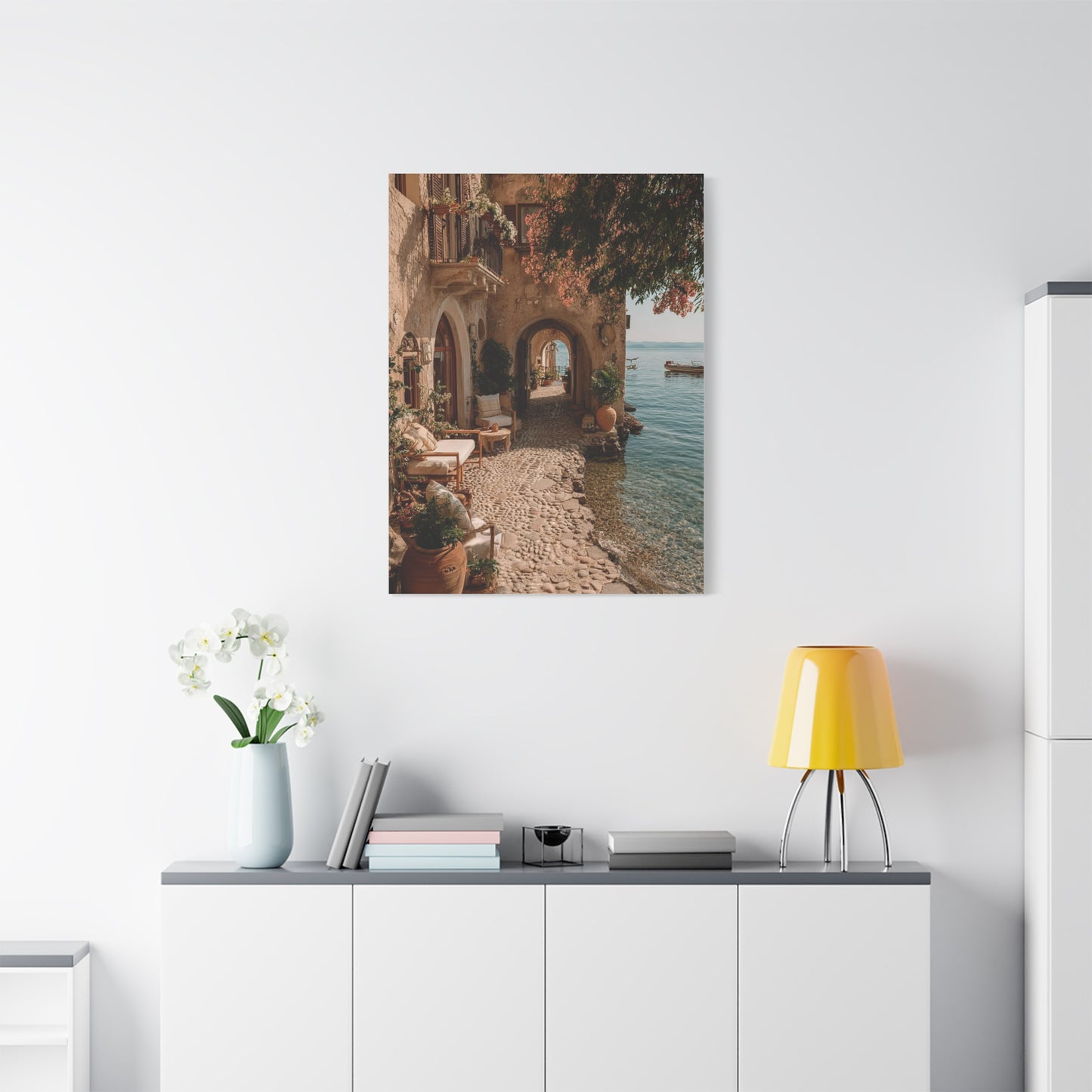 Amalfi Coastal Archway Wall Art & Canvas Print