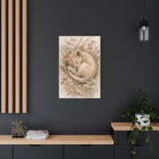 Sleeping Lion Cub Soft Neutral Wall Art & Canvas Print