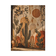 Desert Graffiti Botanical Street Wall Art & Canvas Print