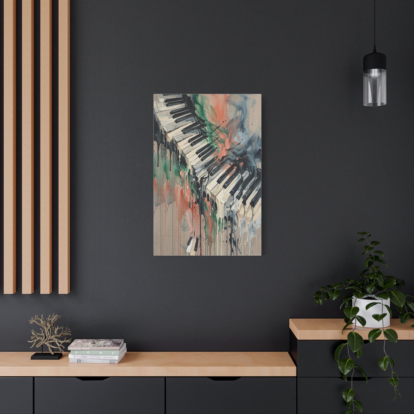 Abstract Piano Flow Expression Wall Art & Canvas Print