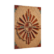 Sacred Sunburst Geometry Southwest Wall Art & Canvas Print