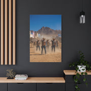 Frontier Gunslingers Western Street Standoff Wall Art & Canvas Print
