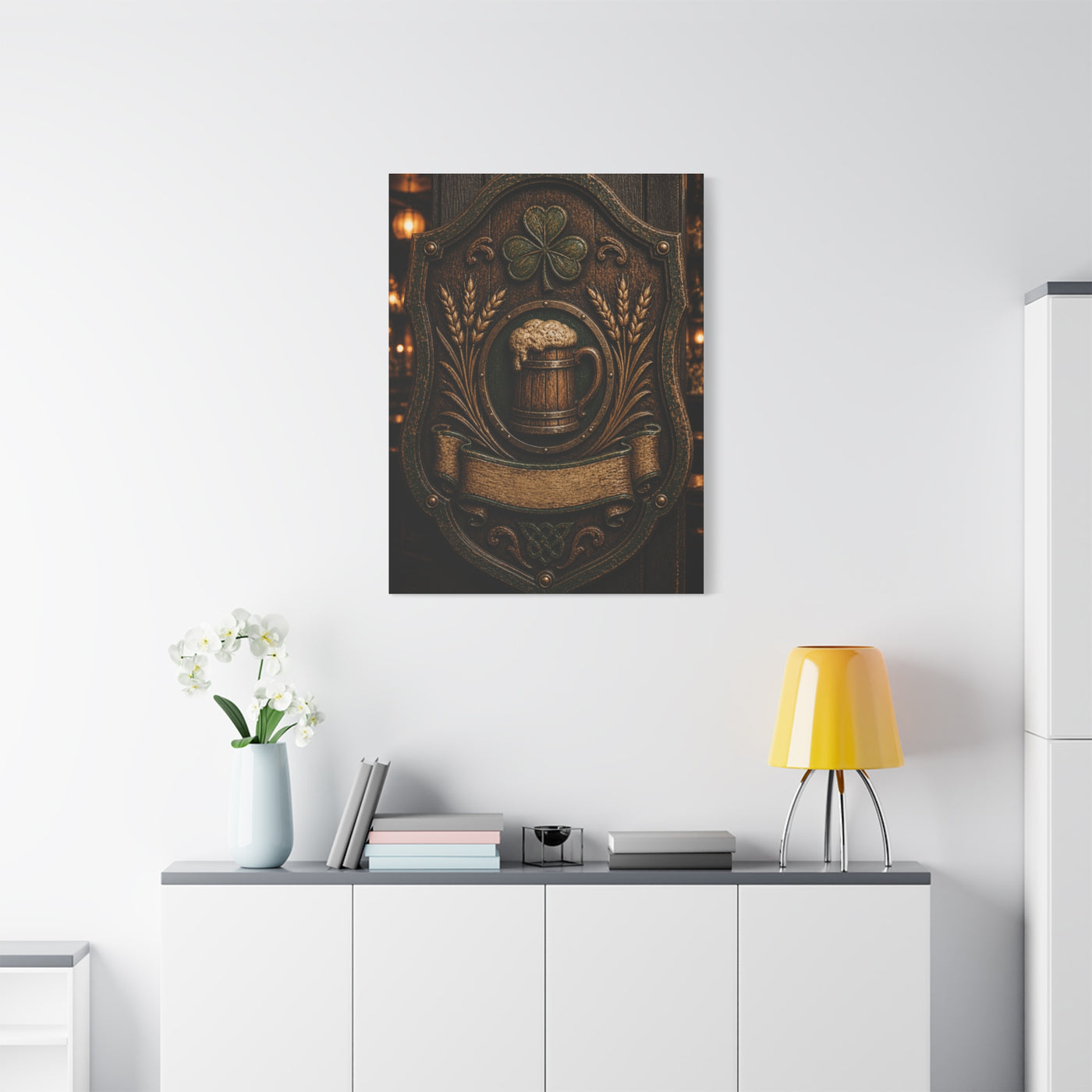 Irish Pub Heritage Crest Wall Art & Canvas Print