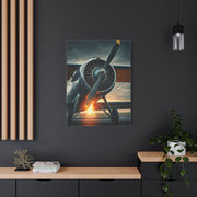 Vintage Prop Engine Close-Up Wall Art & Canvas Prints