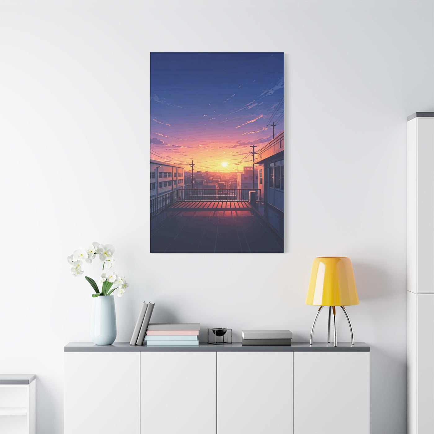 Quiet Rooftop Sunset Wall Art & Canvas Prints