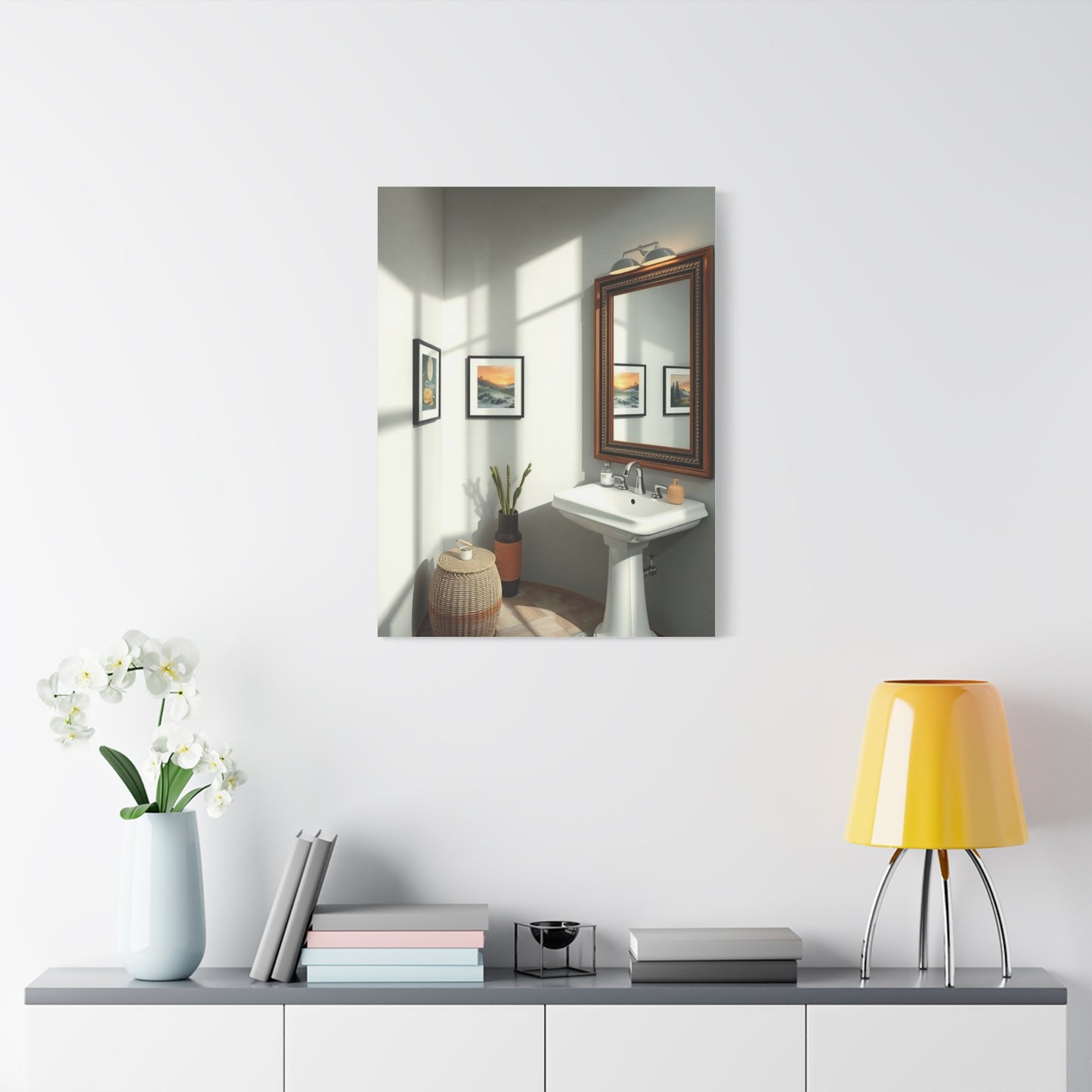 Sophisticated Spa Scene Canvas Wall Art & Canvas Print