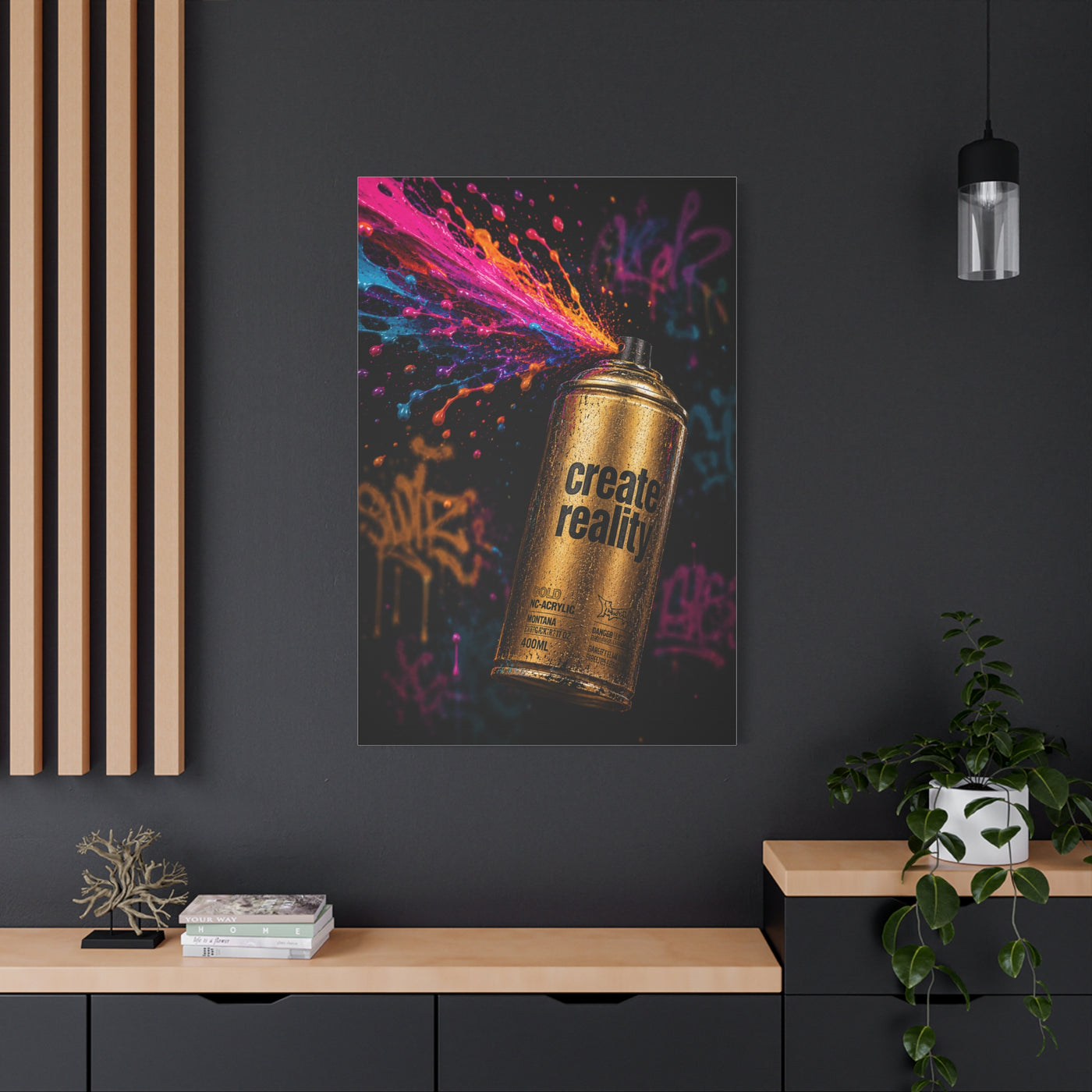 Urban Spray Burst Graffiti Street Wall Art & Canvas Print
