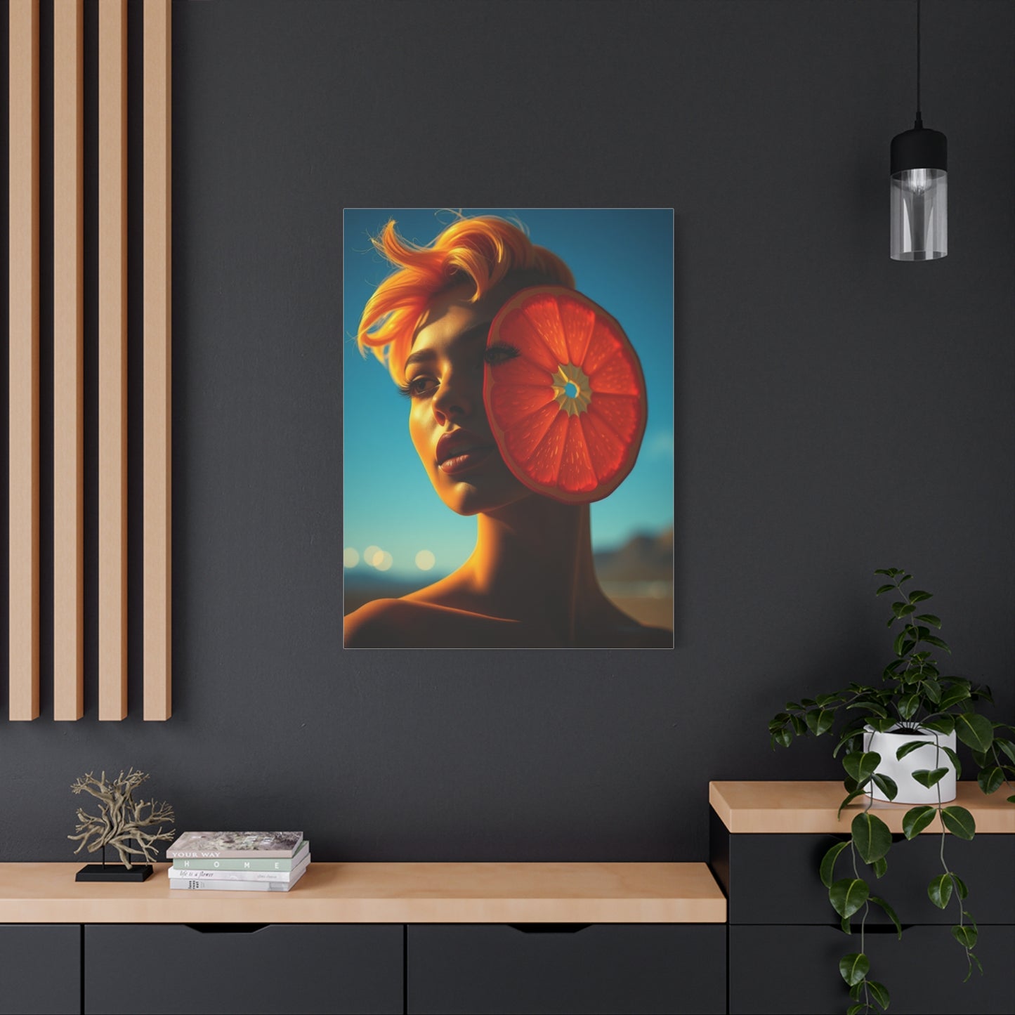 Vision Pop of Orange Art Art Wall Art & Canvas Print