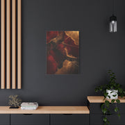 Oxblood and Gold Luxury Abstract Wall Art & Canvas Print