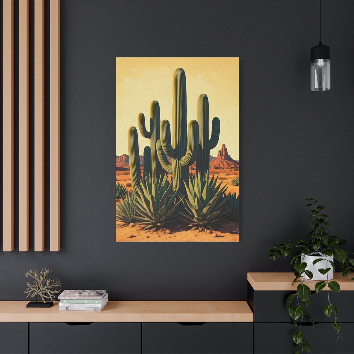 Southwestern Desert Cactus Garden Wall Art & Canvas Prints