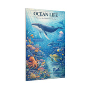 Ocean Life Educational Diagram – Wall Art & Canvas Print