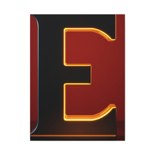 The Letter E - Art Canvas Art 4 Wall Art & Canvas Print