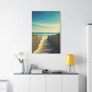 Sandy Fence Pathway to the Shore Wall Art & Canvas Prints