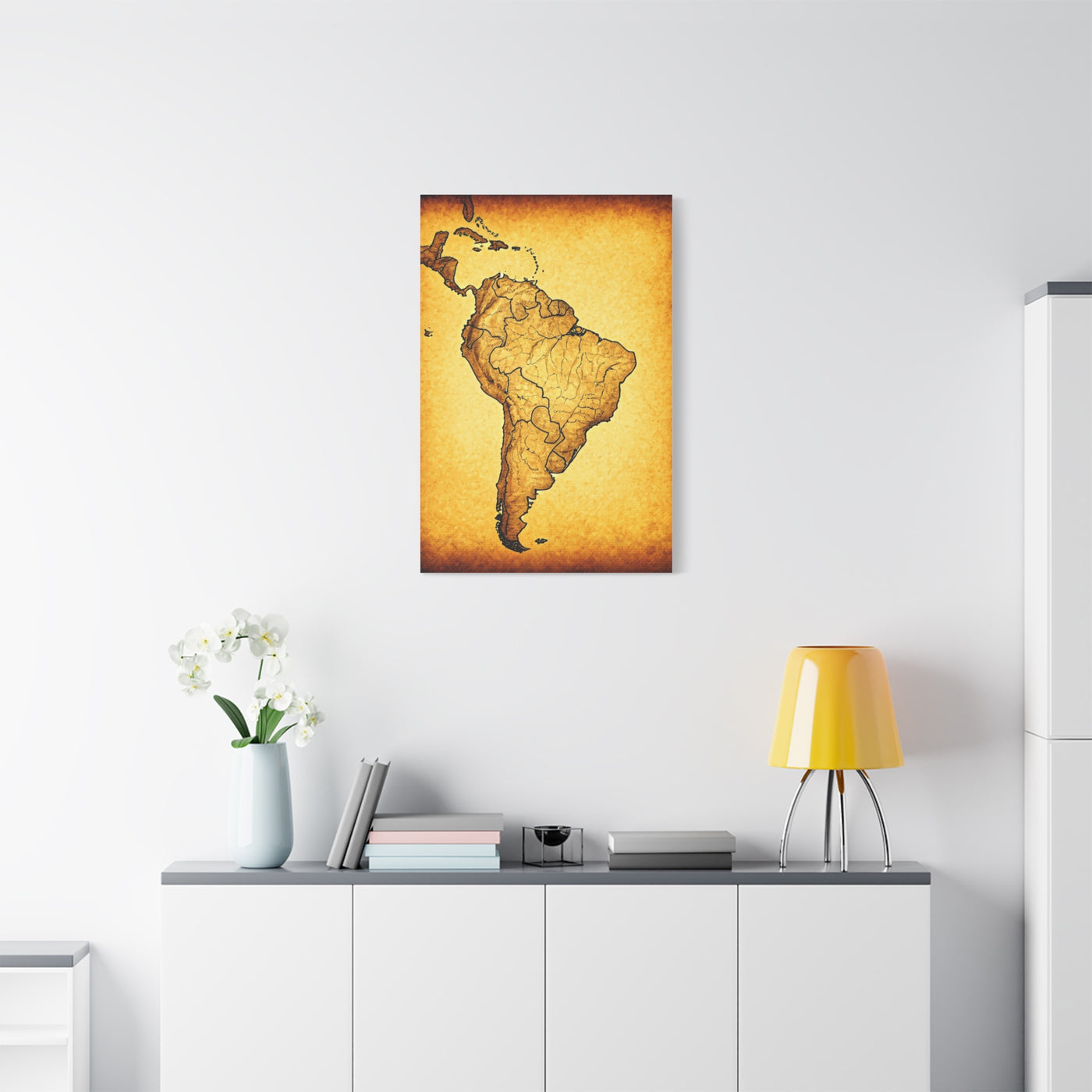 South America Vintage Cartography Poster Wall Art & Canvas Prints