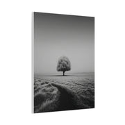 Lone Tree Winter Field Wall Art & Canvas Print