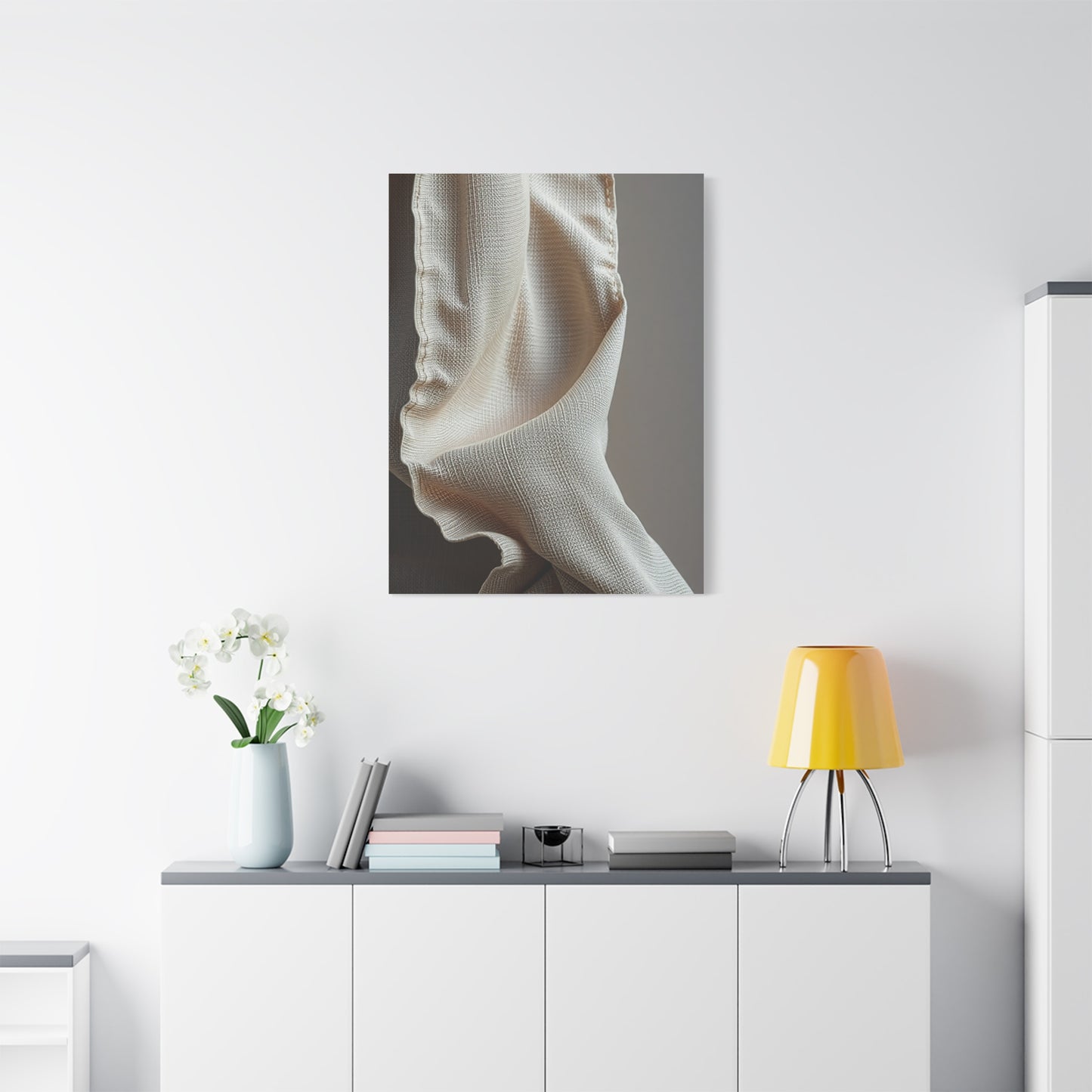 Taupe, Linen, and Gray Art Supreme Canvas Wall Art & Canvas Print