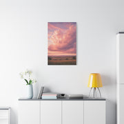 Pink Cloudscape Horizon Landscape Wall Art & Canvas Print