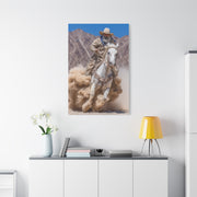 Dust Storm Cowboy Gallop Wall Art & Canvas Print