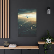Golden River Flight Horizon Wall Art & Canvas Prints