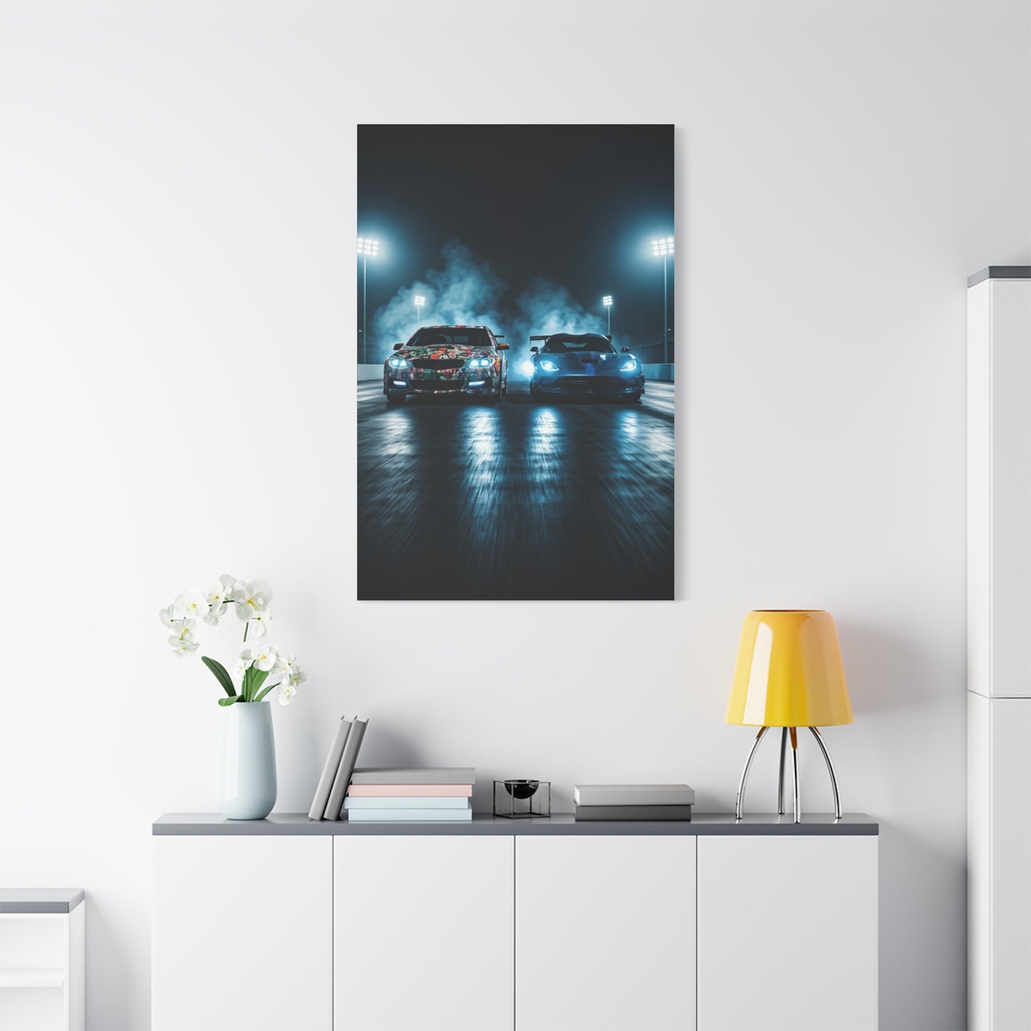 Chevrolet SS Twin-Turbo vs Dodge Viper ACR Drag Showdown Wall Art & Canvas Prints