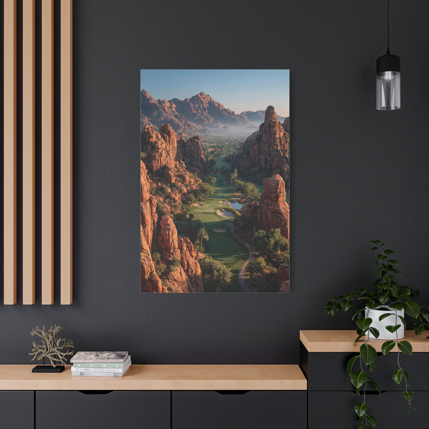 Desert Canyon Golf Course Aerial Wall Art & Canvas Print
