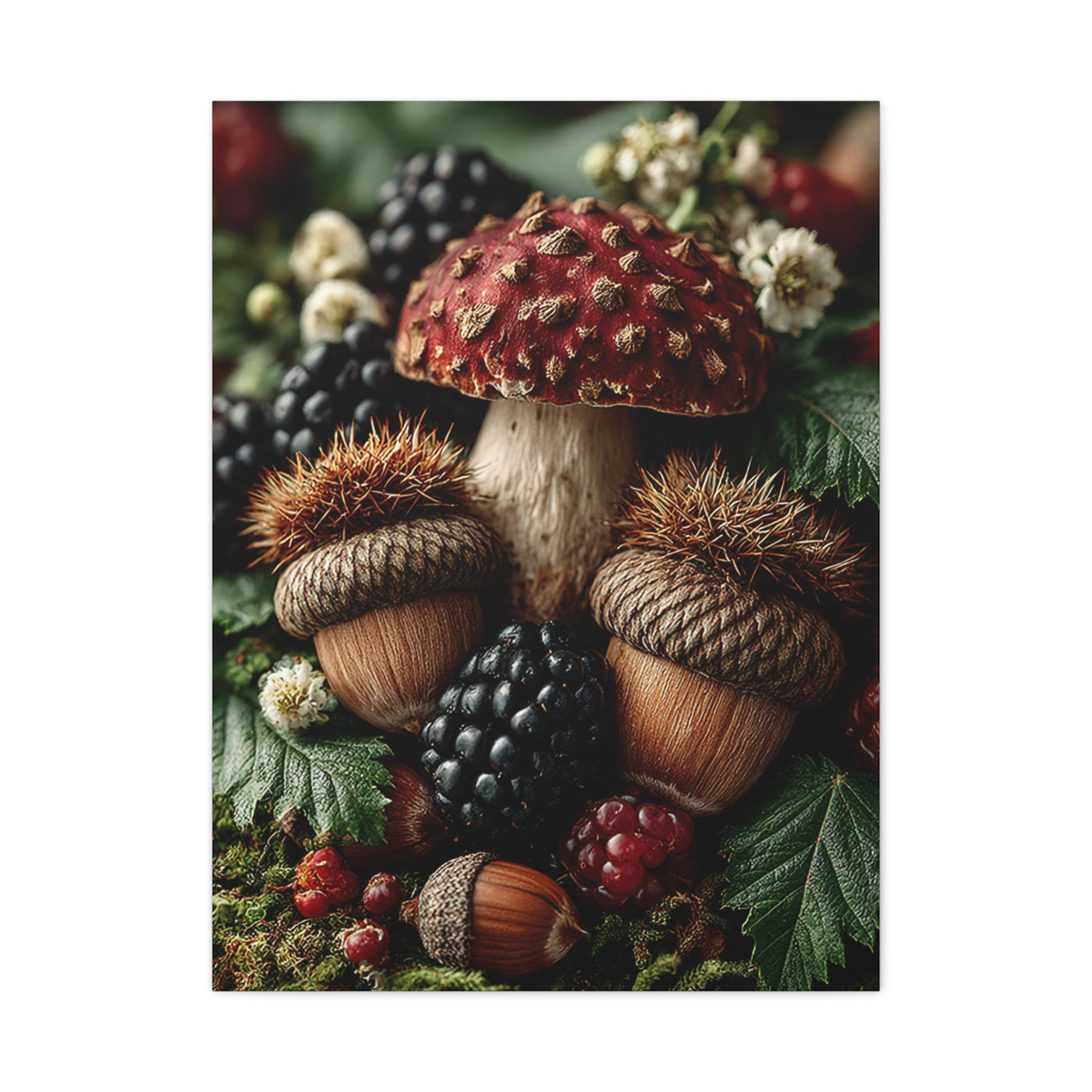 Woodland Harvest Still Life Wall Art & Canvas Print